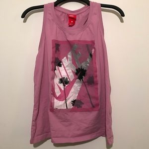 Women’s pink Nike workout tank